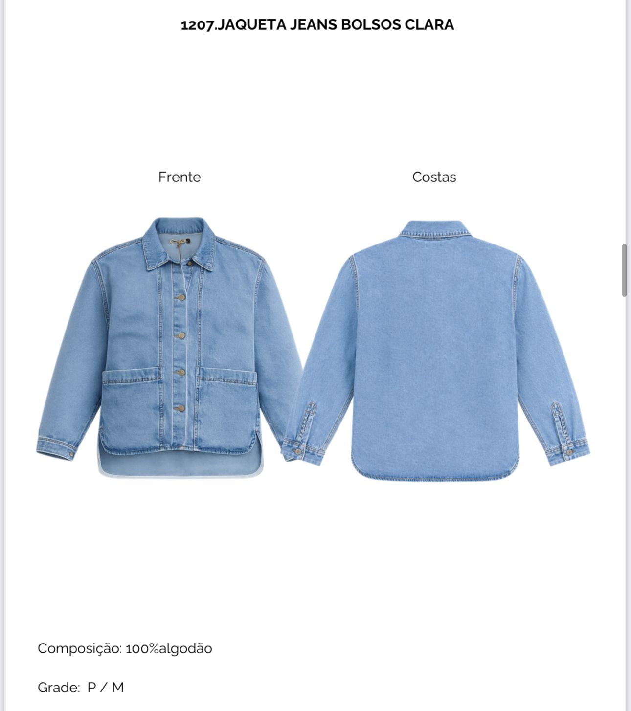 Camisa Jeans Clara