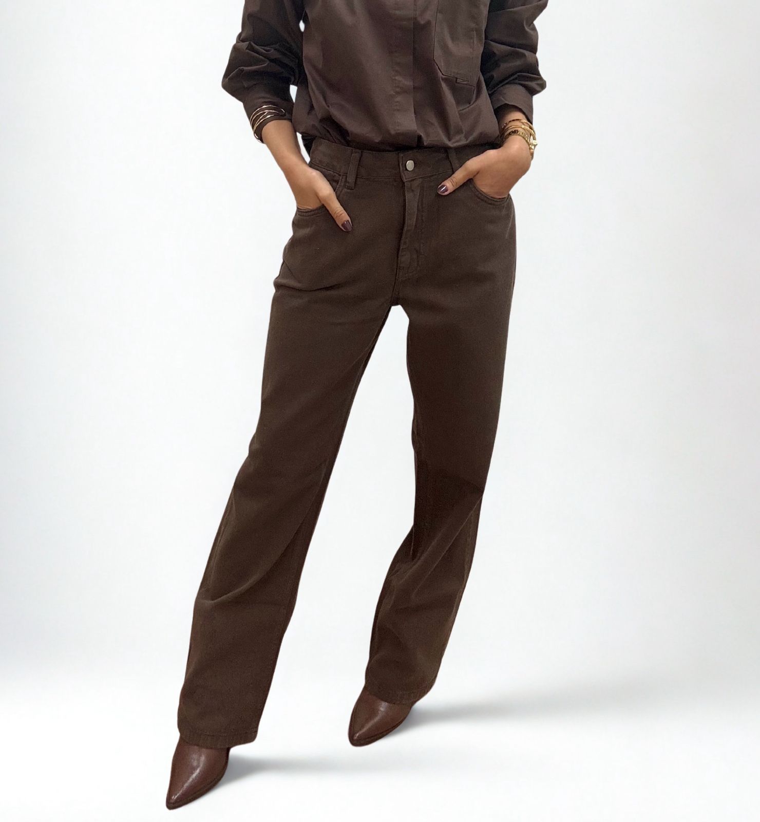 Calça Sarja Chocolte