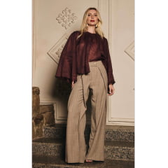 Calça Risca Pantalona Calça Risca Pantalona